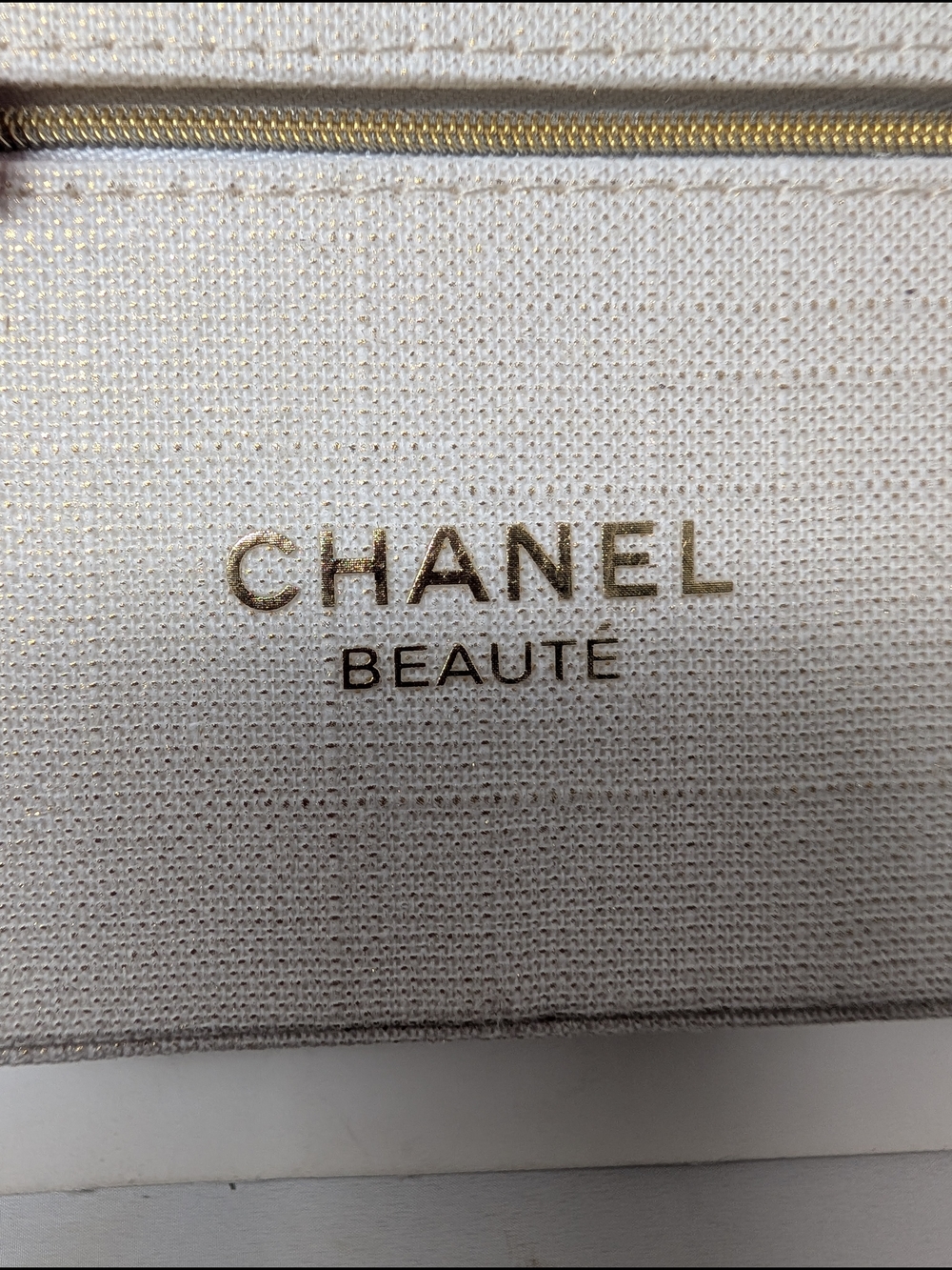 CHANEL Beauté Cream‎ Canvas Travel Case, Authentic GWP, BRAND NEW - Picture 2 of 9